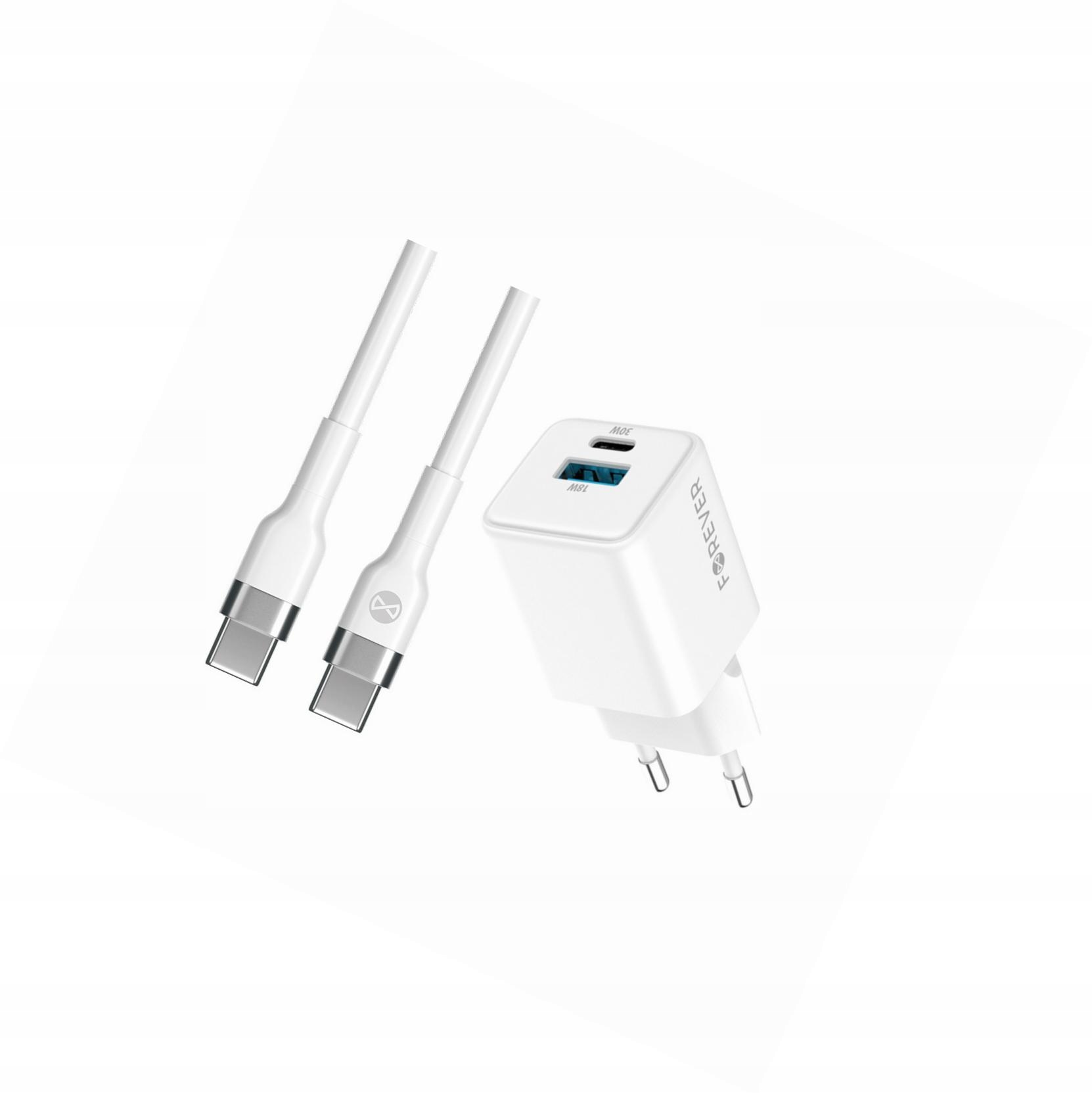 Szybka ładowarka GaN 30W Usb i Usb-c z kablem do Motorola Edge 30 Neo