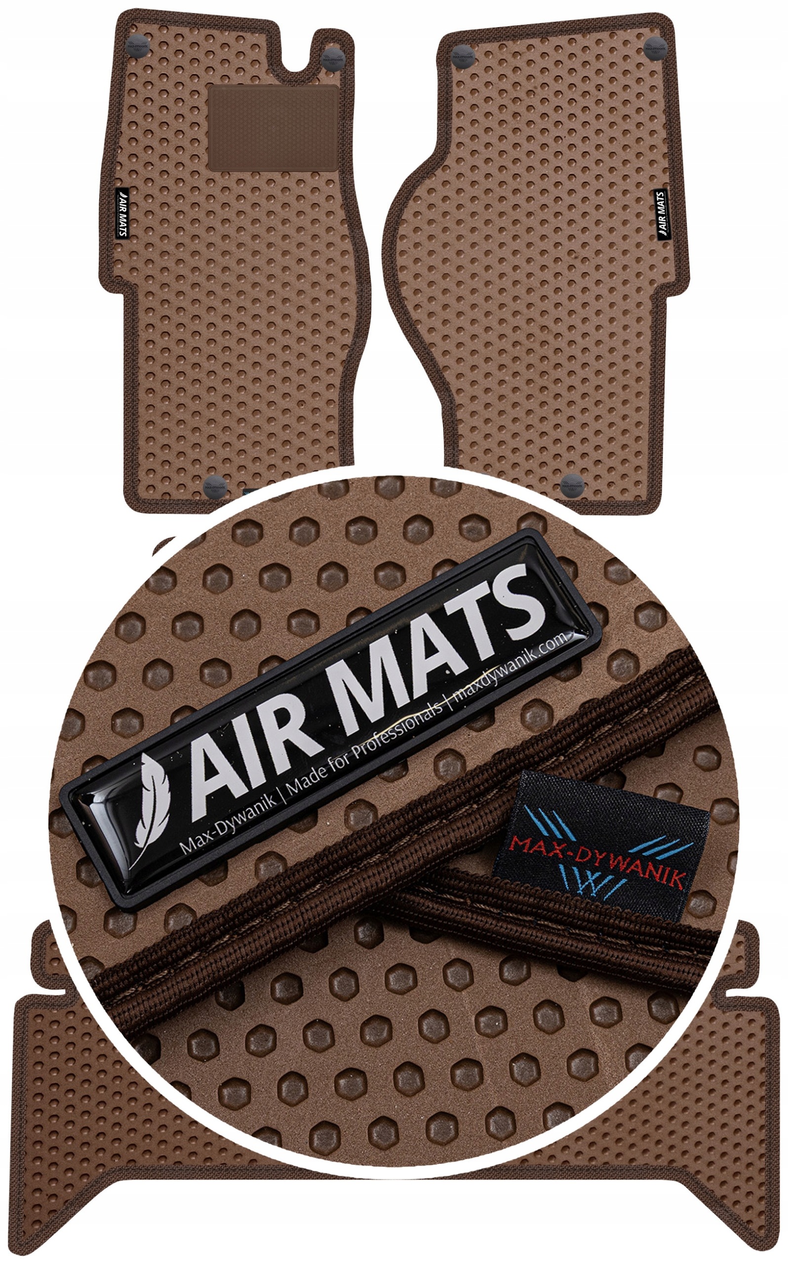 Range Rover I Suv 1986-1994 Gumové koberce Air Mats Hnědé