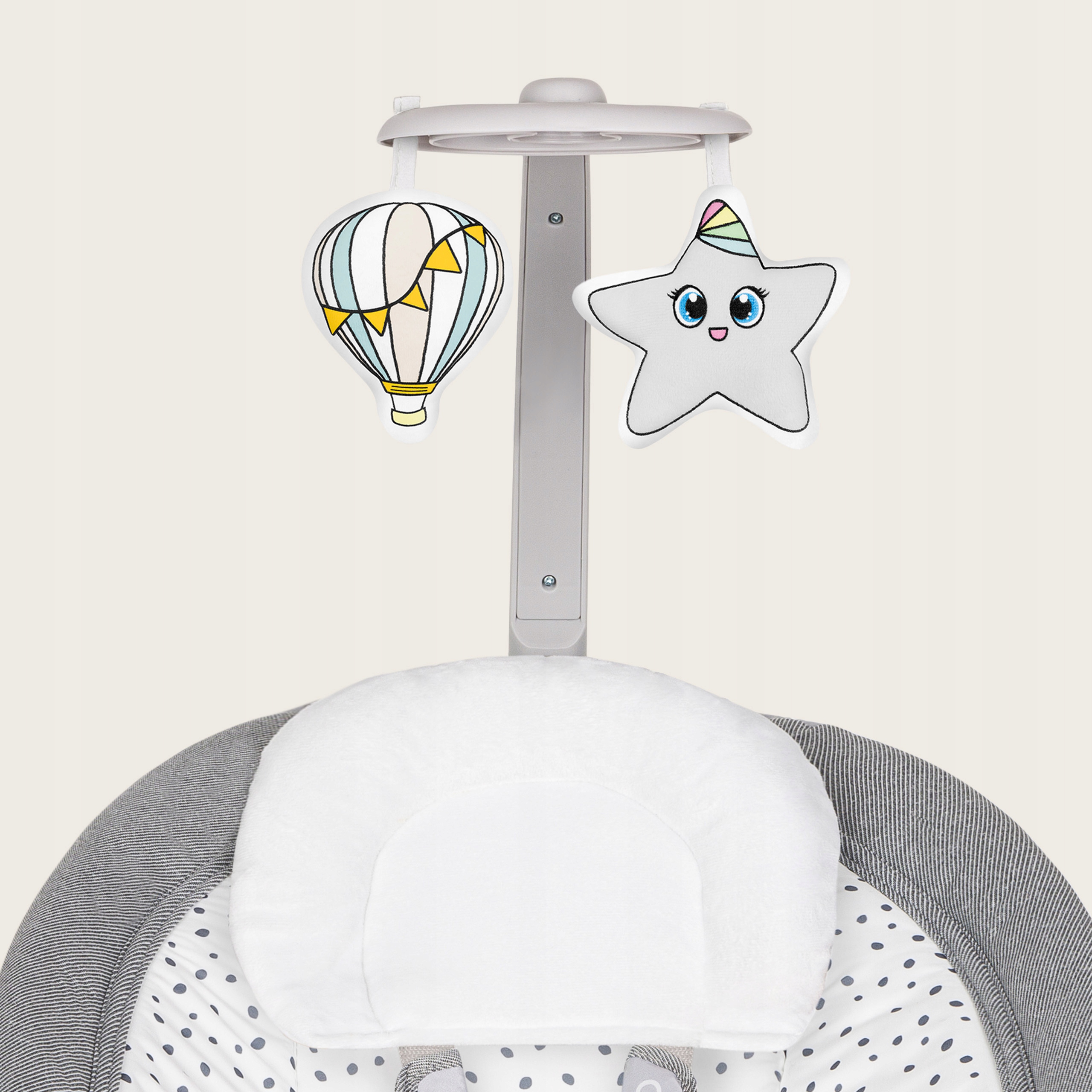 ЕЛЕКТРИЧНЕ КРІСЛО-ГОЙДАЛКА 2-В-1 З ВІБРАЦІЄЮ ТА МЕЛОДІЯМИ LIONELO PASCAL Модель Pascal