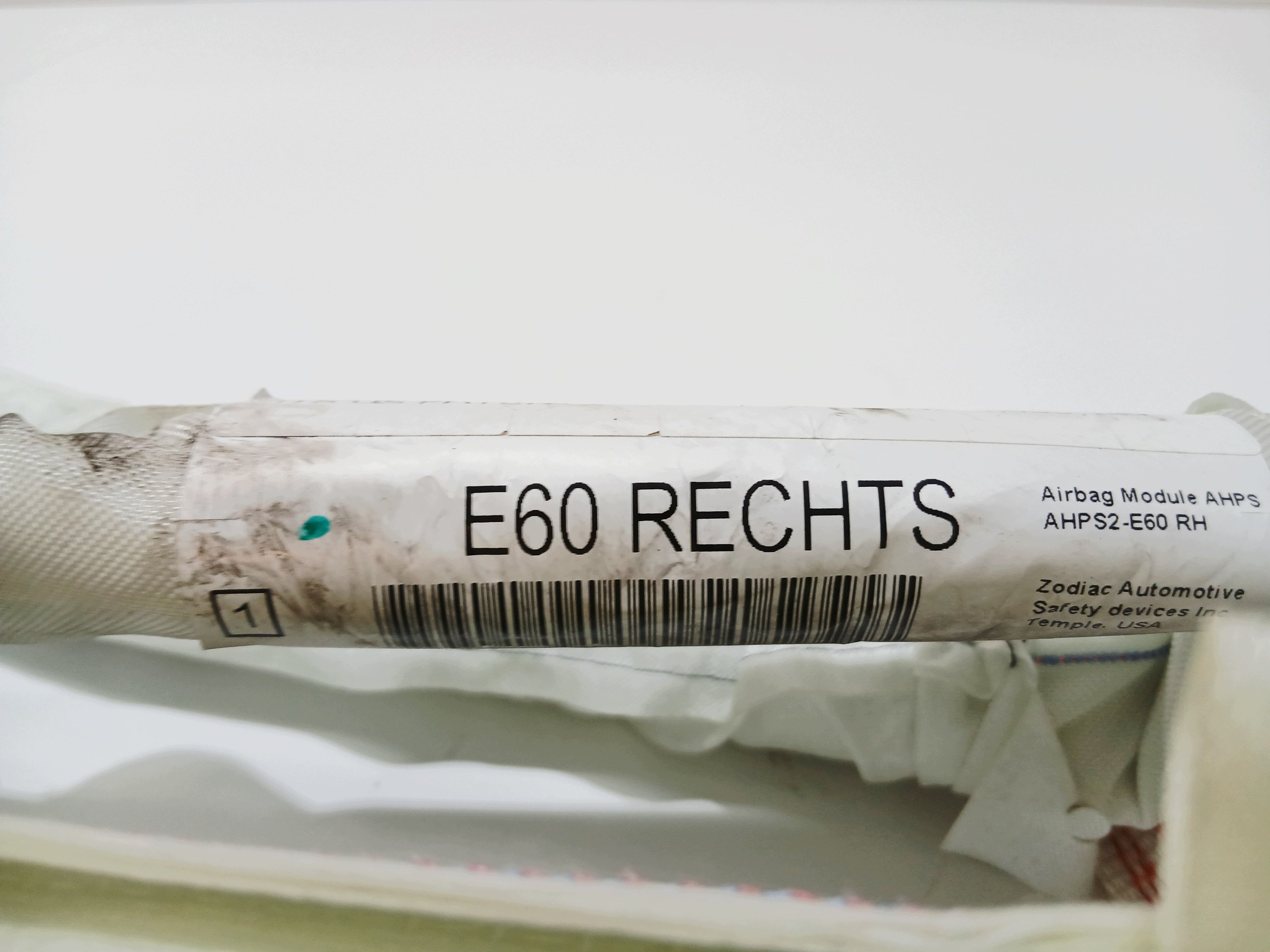 dachvorhang airbag luft rechts BMW E60 6962703