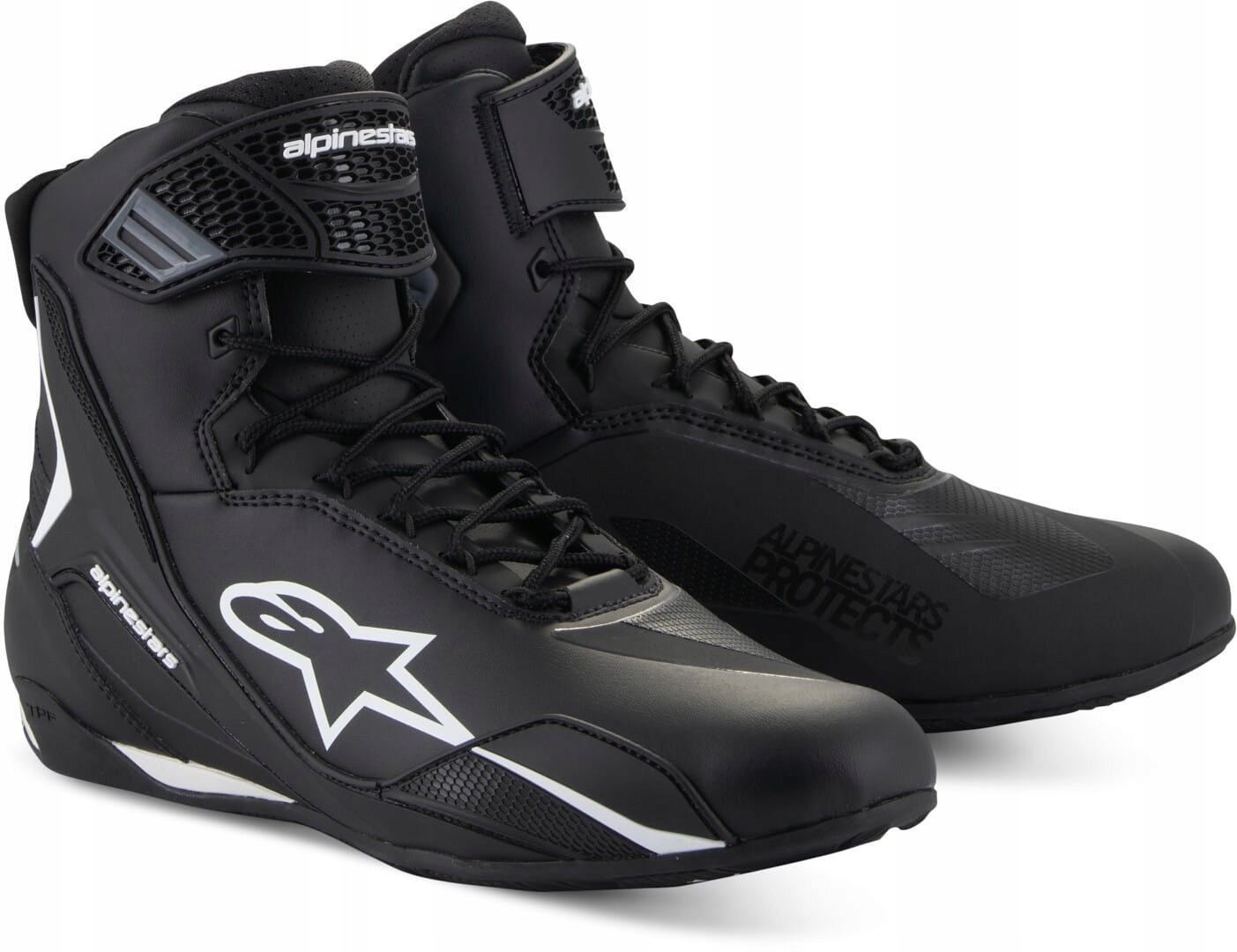 Motocyklové topánky Alpinestars FASTER-4 čierno-biele 41