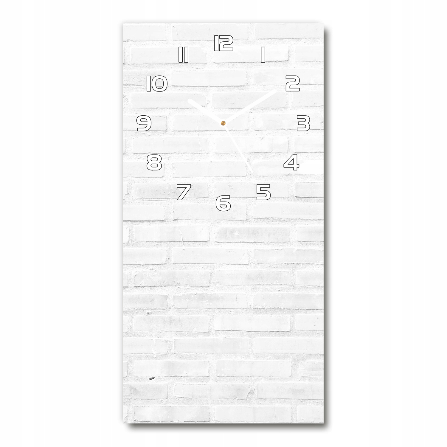 

Zegar szklany ścienny Ceglana ściana 30x60 pionowy