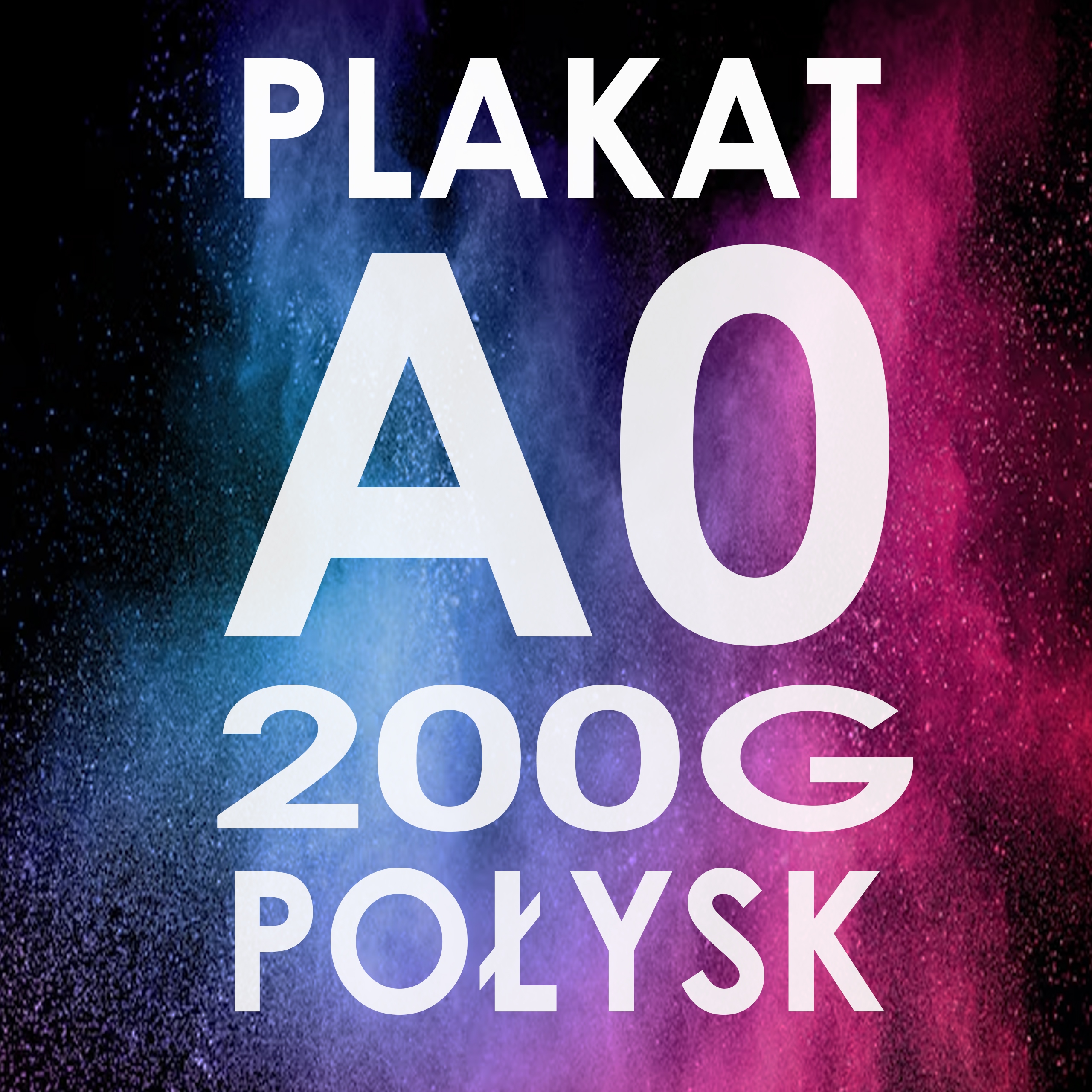 FOTOPLAKAT | PAPIER FOTO 200G POŁYSK | 118,9x84,1cm - A0 | EKSPRES!