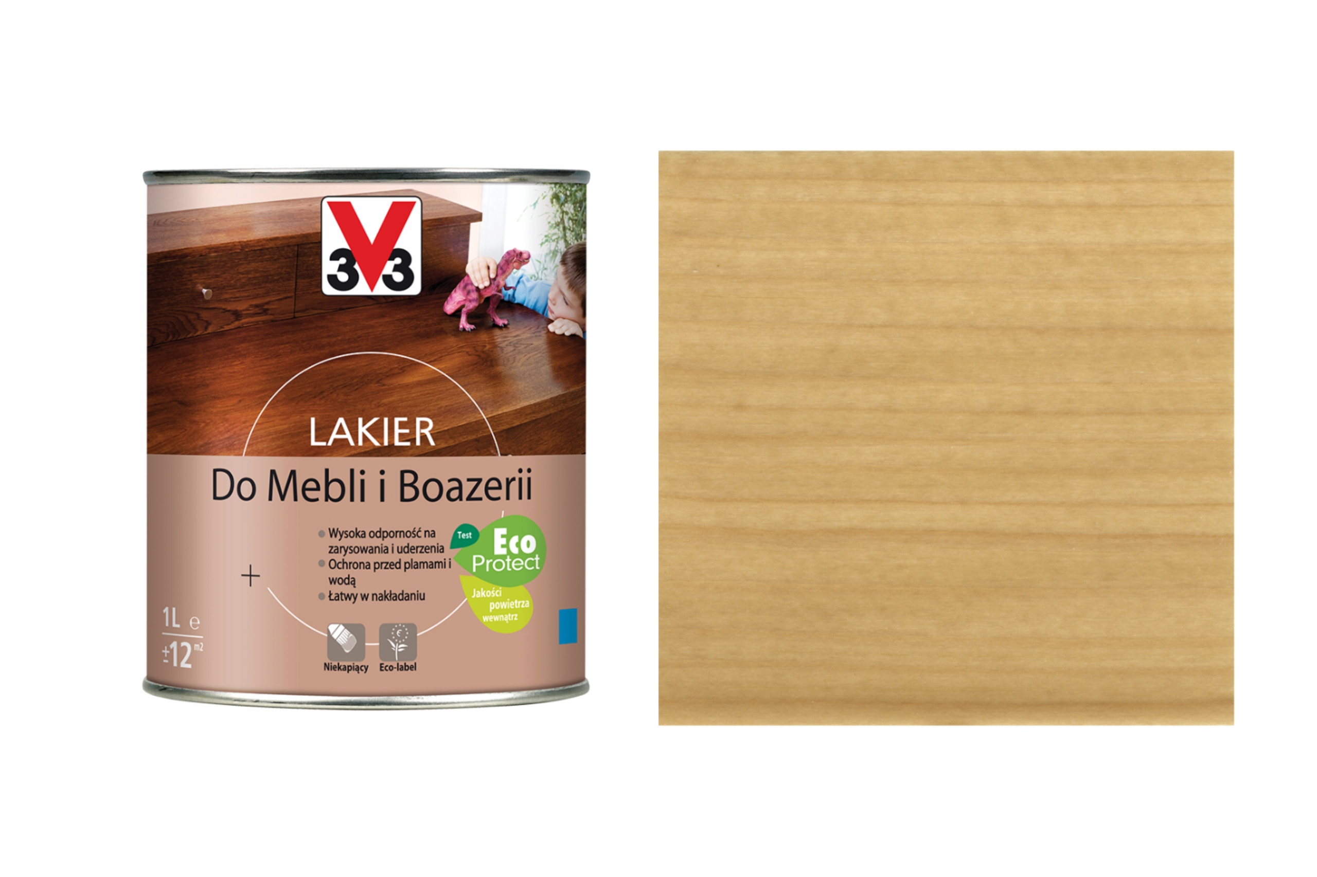 

V33 Lakier Do Mebli i Boazerii Dąb Jasny 1L