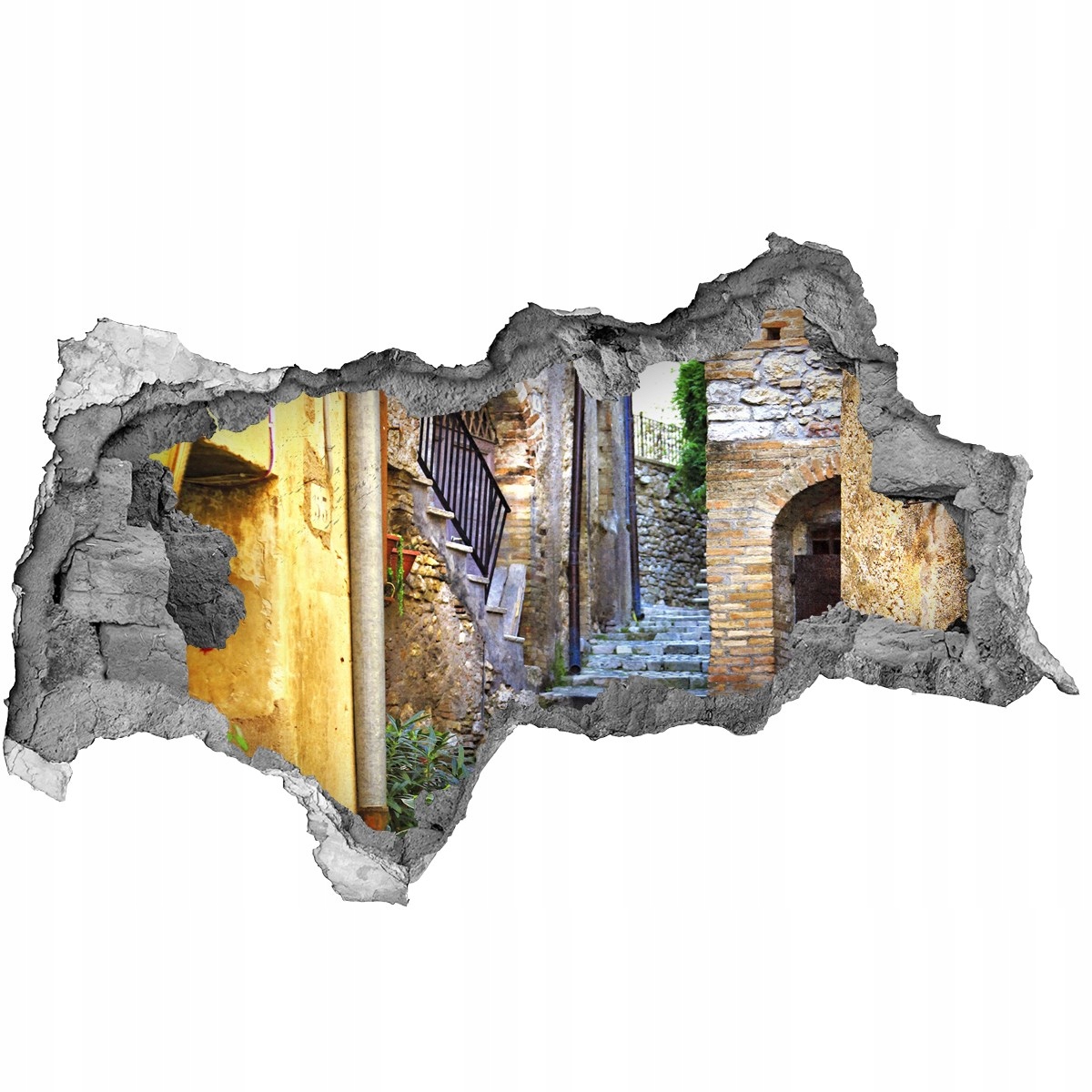 

Fototapeta dziura na ścianę 3d Urokliwa uliczka