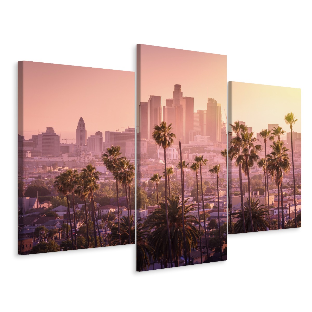 Obraz 3 Části Los Angeles Město 3D pohled 180x120