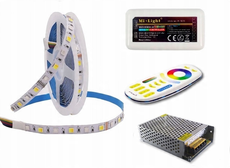 

Zestaw taśma Led Rgb+cct 5050 Mi-light do mebli 5m