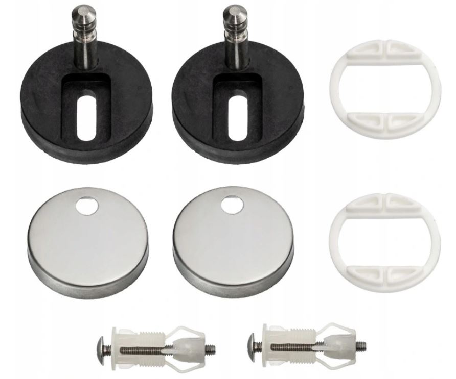 DESKA WC KLAPA WOLNOOPADAJĄCA SEDESOWA KLOZETOWA TWARDA WYPINANA Kolor czarny