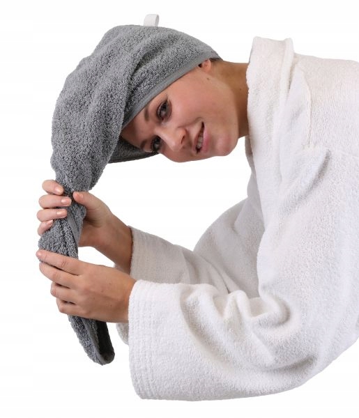 GRUBY CHŁONNY RĘCZNIK NA GŁOWE TURBAN DO WŁOSÓW