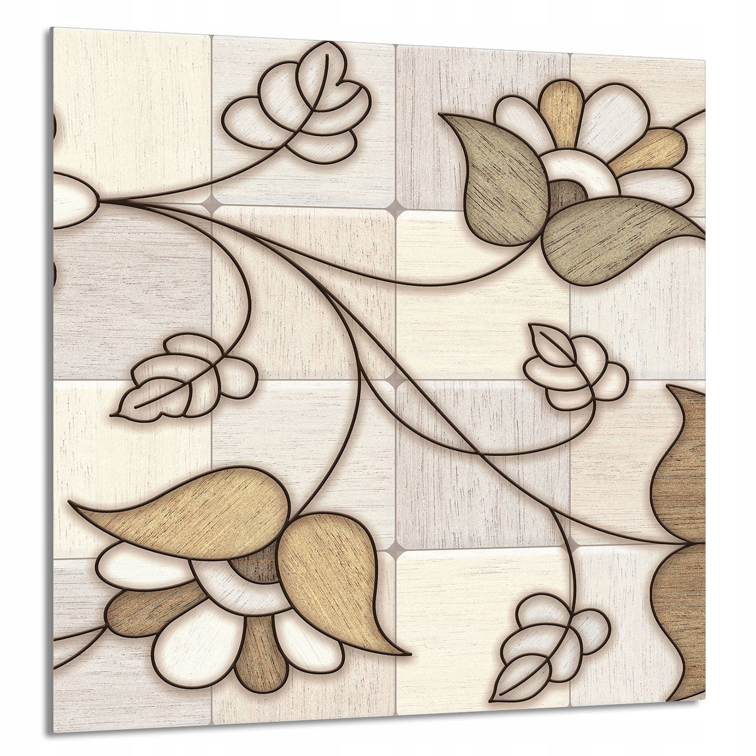 Skleněný Panel Do Kuchyně 60x65 Mozaika Tvrzené Sklo