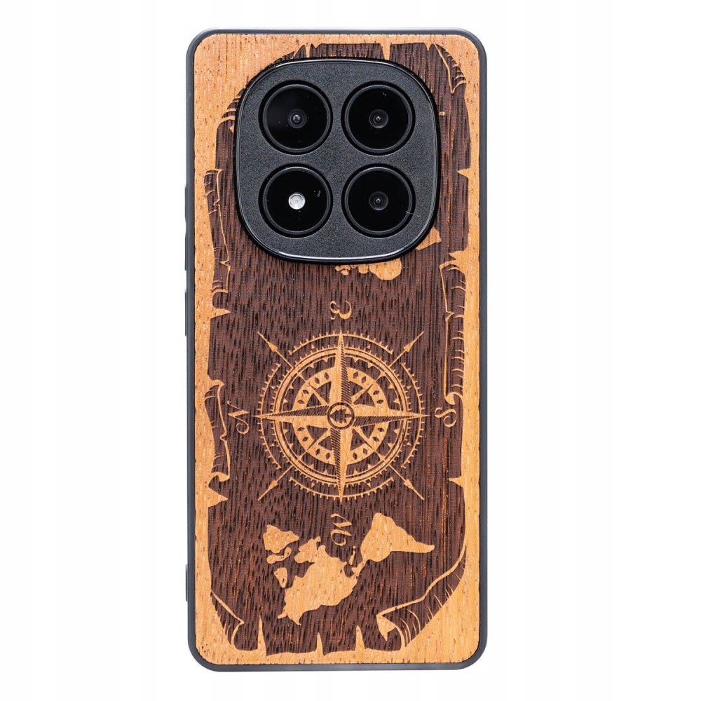Dřevěné Pouzdro Bewood pro Xiaomi Redmi Note 14 Pro Plus 5G Růže Větrů Merb