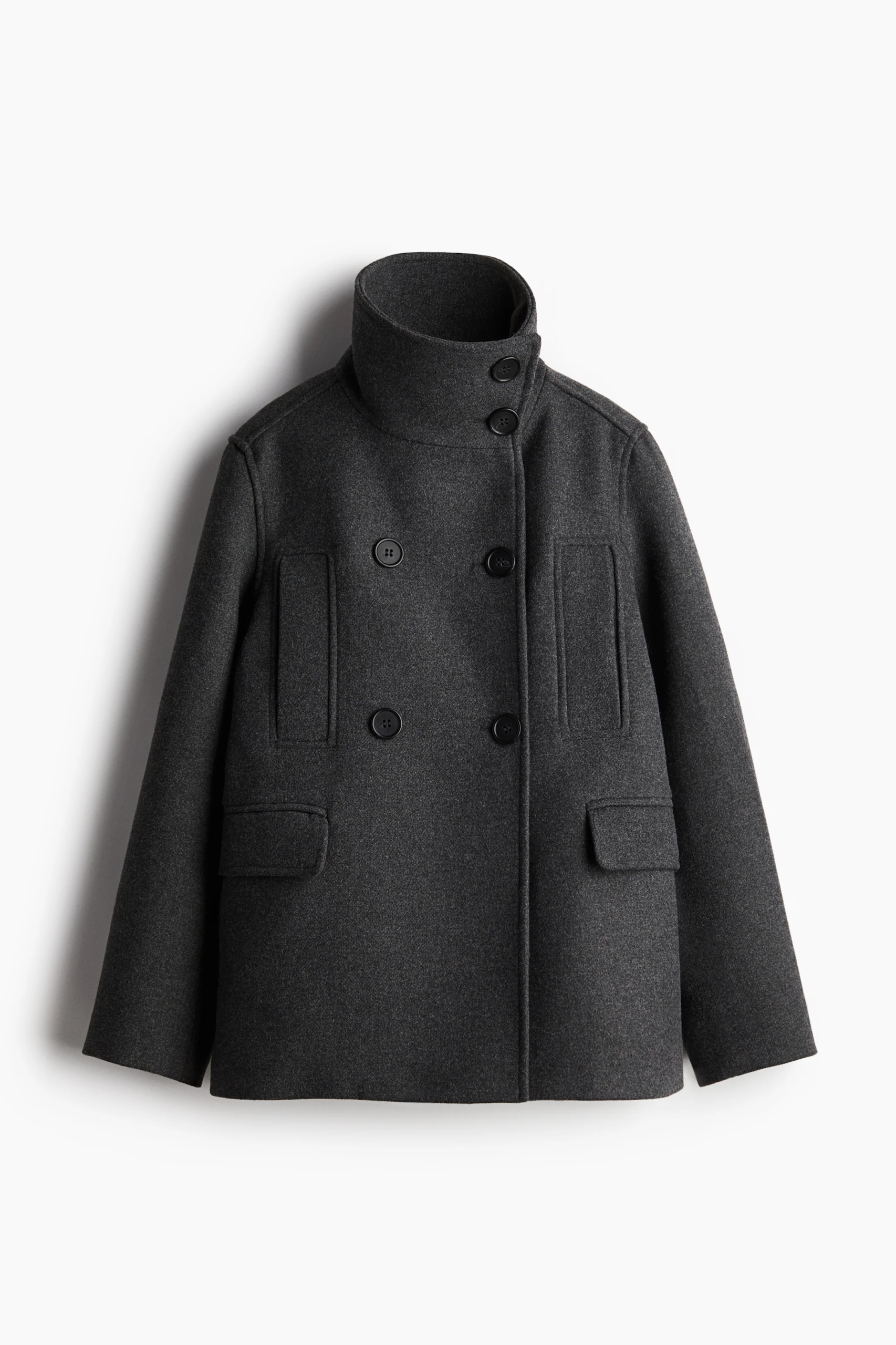 H&m 34/XS, bunda s vysokým límcem