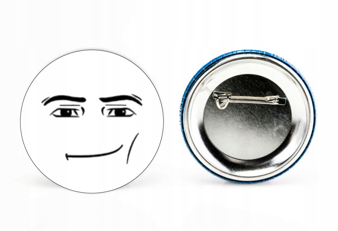 Roblox Man Face Pins and Buttons for Sale