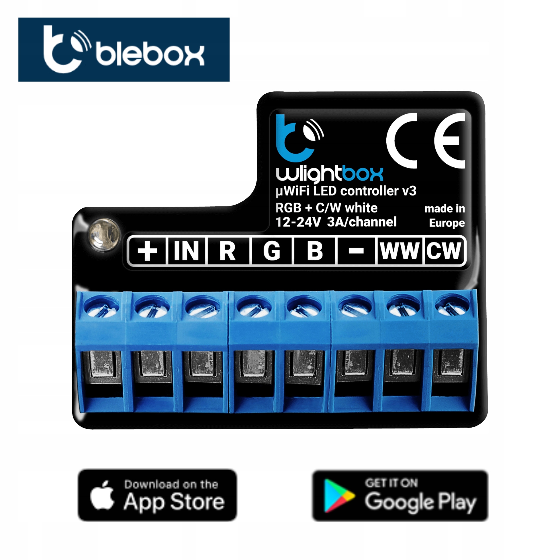 Levně Ovladač akvária wLightBox v3 WiFi pro Led lampu 12-24V Rgb Rgbw Rgbww