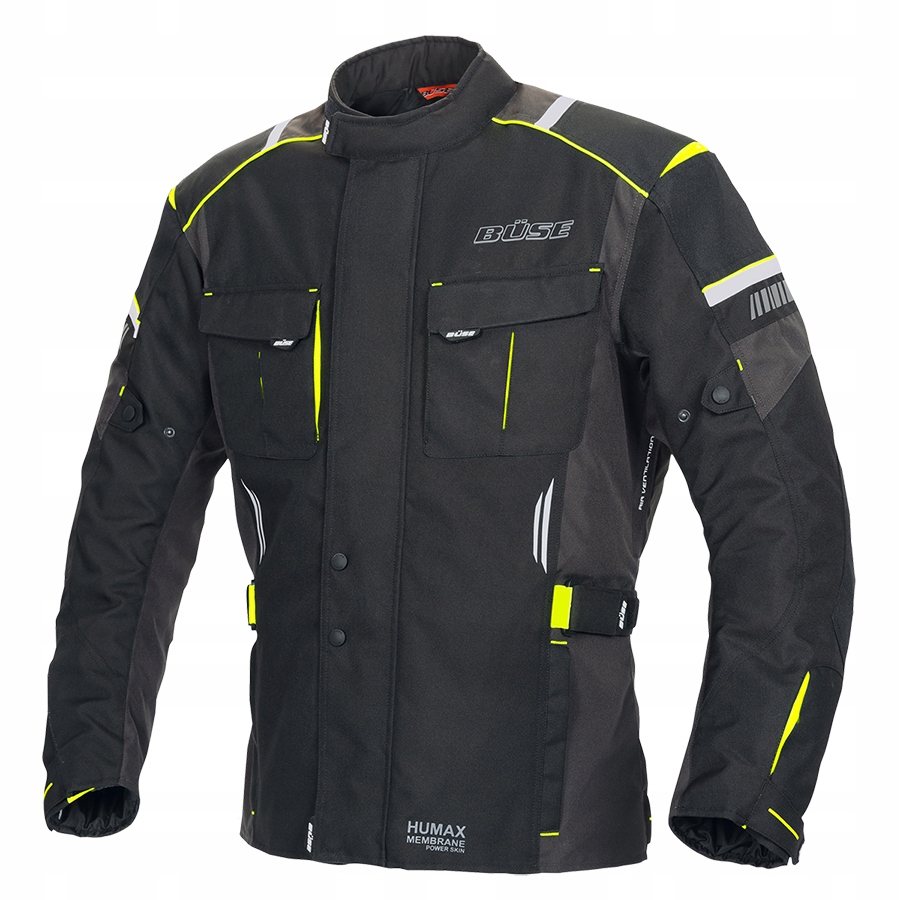 Motocyklová bunda Buse Breno Pro čierno-žltá Veľkosť M
