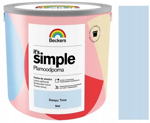 Beckers It`s Simple Plamoodporna Farba Do Ścian I Sufitów Sleepy Time 2.5L