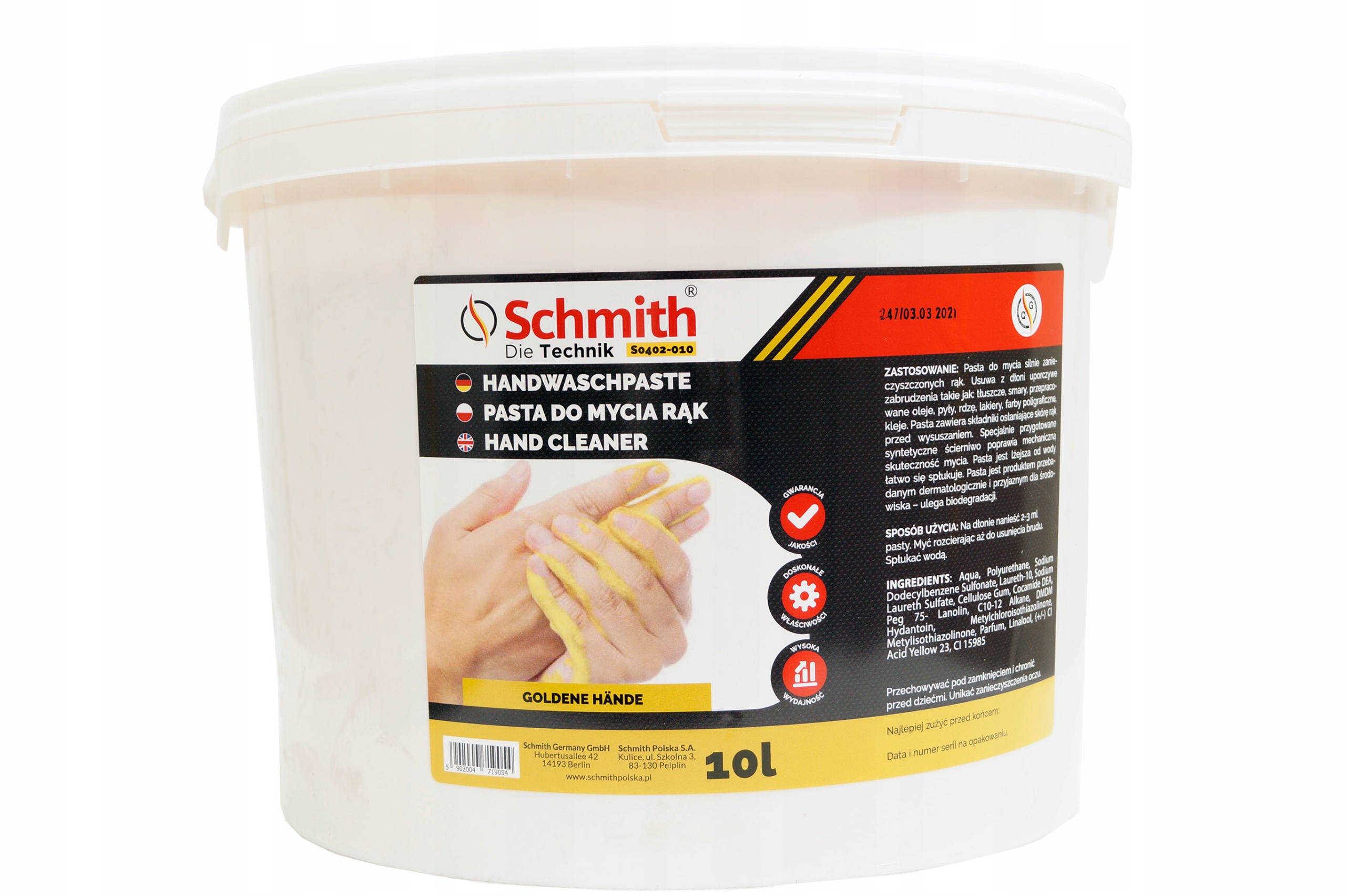 Паста для мытья рук 10L Schmith
