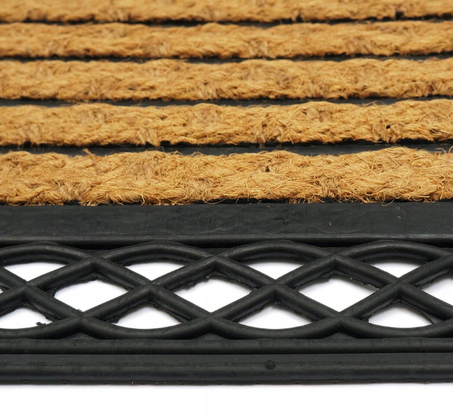 WYCIERACZKA POD DRZWI GUMOWA ZEWNĘTRZNA WEJŚCIOWA MATA KOKOSOWA DO BUTÓW Długość (cm) 75 cm