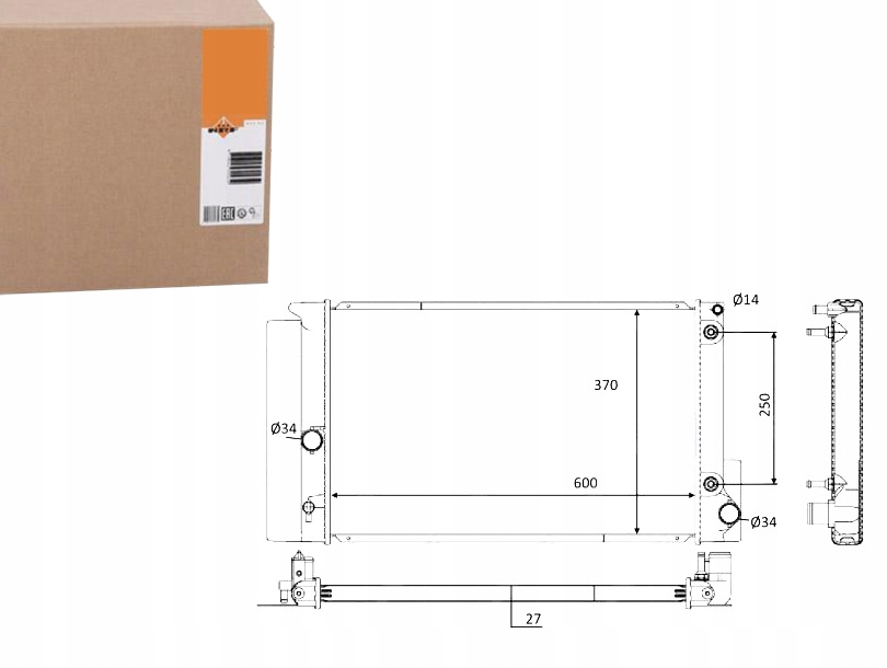 CHŁODNICA TOYOTA AVENSIS 2.0 11 2008- NRF