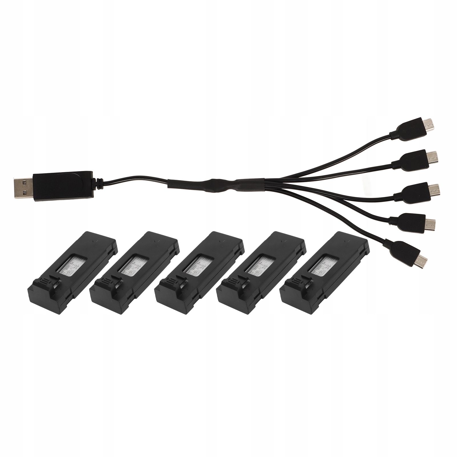 5 SZT AKUMULATOR BATERIA LITOWA DO DRONA 3,7 V 1800 MAH DO E88 Z KABLEM