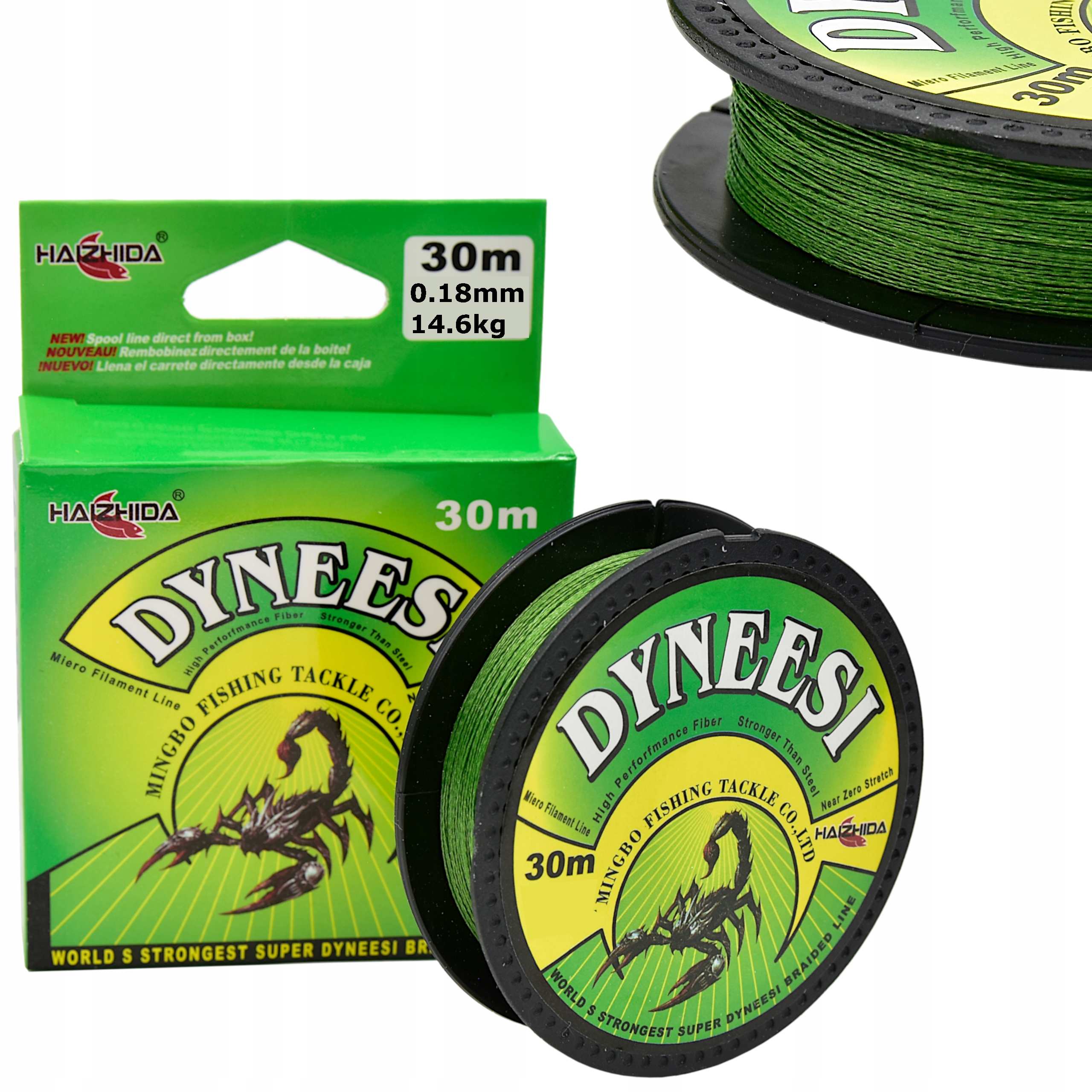 

Dyneesi Plecionka na Przypon 0,18 mm Zielona 30 m