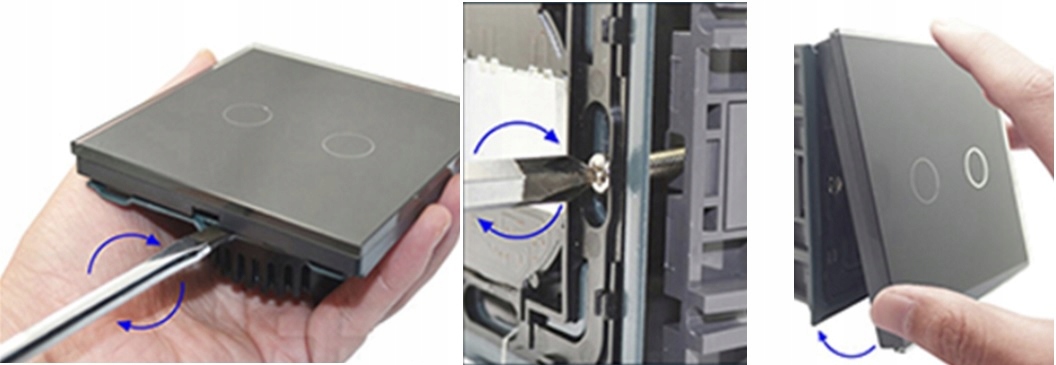 DOTYKOWY WŁĄCZNIK PRZEŁĄCZNIK ROLET WIFI TUYA SZKŁ Seria WIFI