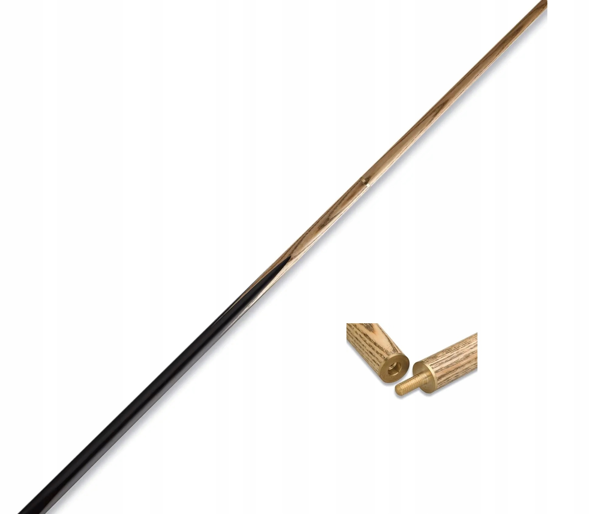 Kij Bilardowy Snooker 2 Częśćiowy Cannon Tornado 1/2 Kolor Czarny