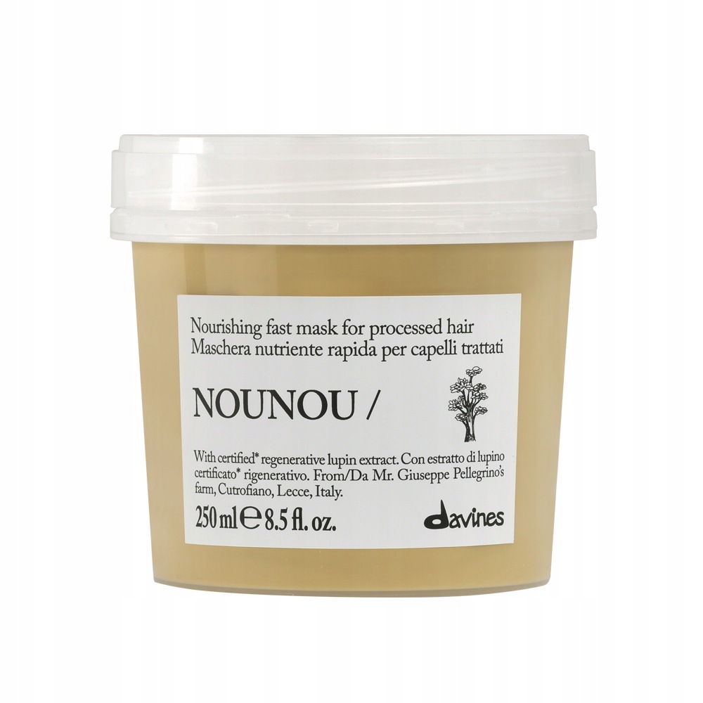 Davines Nounou maska 250 ml pro regeneraci suchých a poškozených vlasů