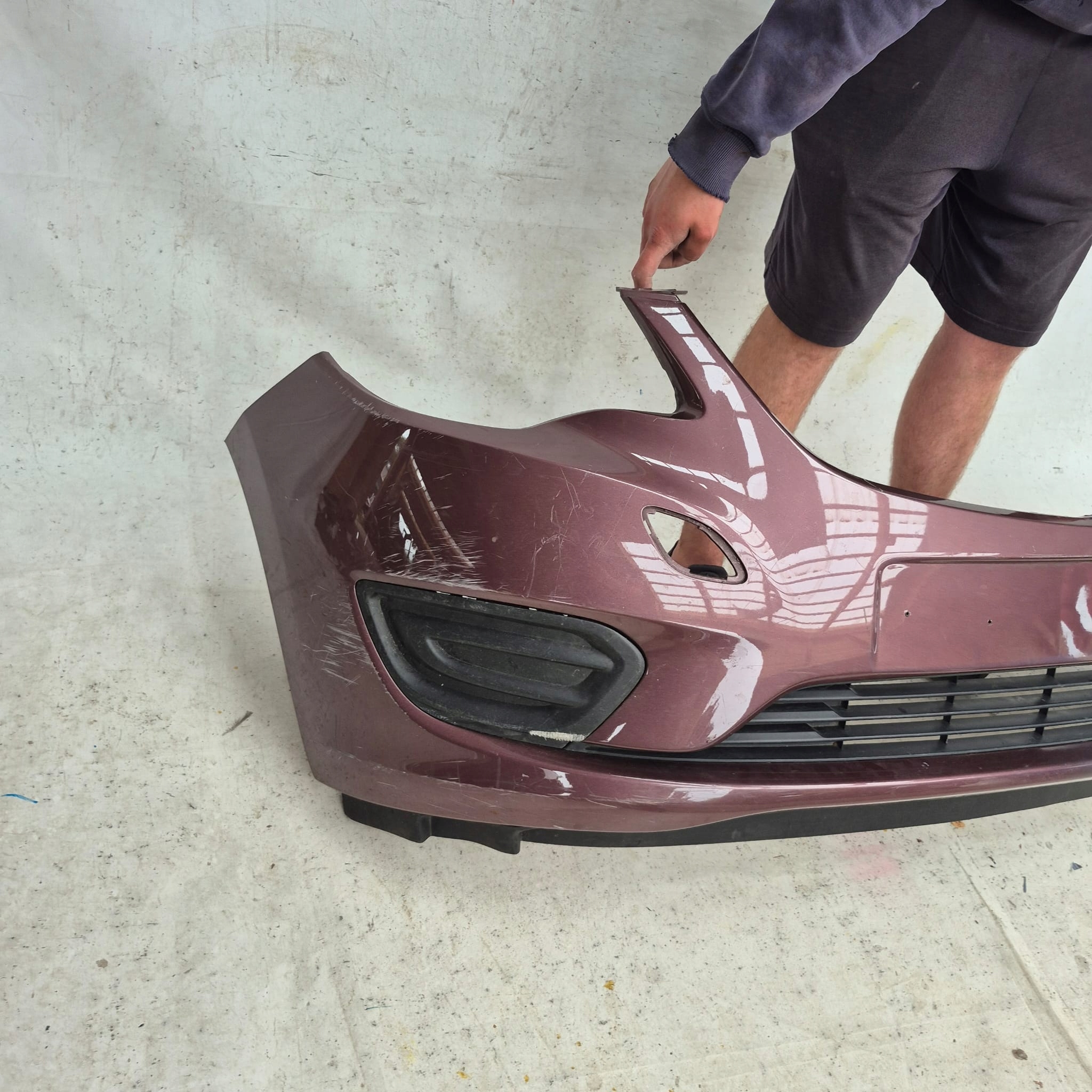 OPEL KARL 14-19 bumper front front spoiler grid 42418315
