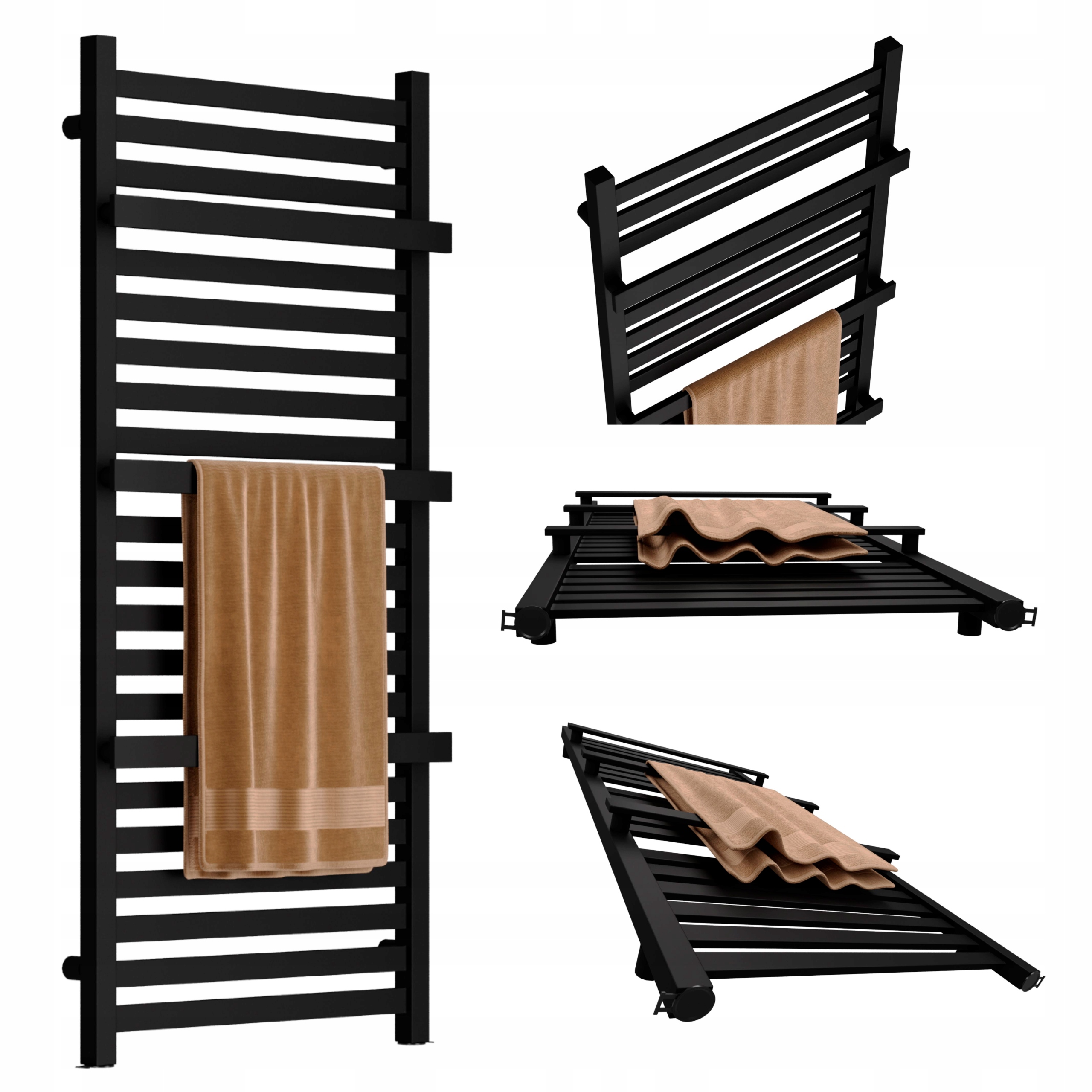 Koupelnový Radiátor Gold 1150X530 Černý Mat