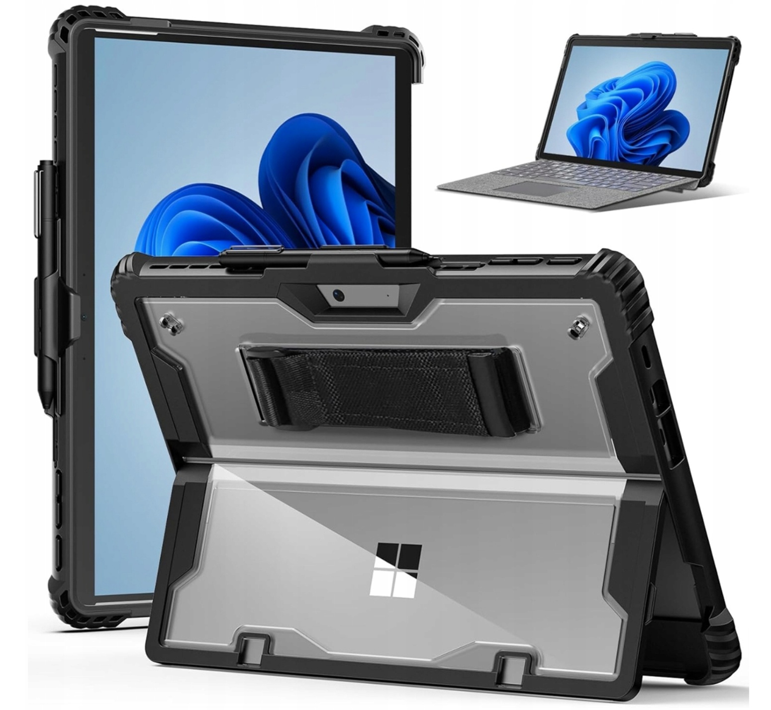 Průhledné Pančované Pouzdro Tablet Microsoft Surface Pro X 9 10 11 13"