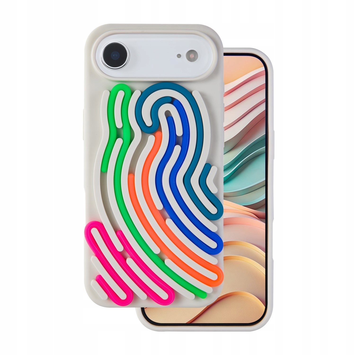 Nakładka Diy Snake do iPhone 17 Air 6,6" beżowa Tfo