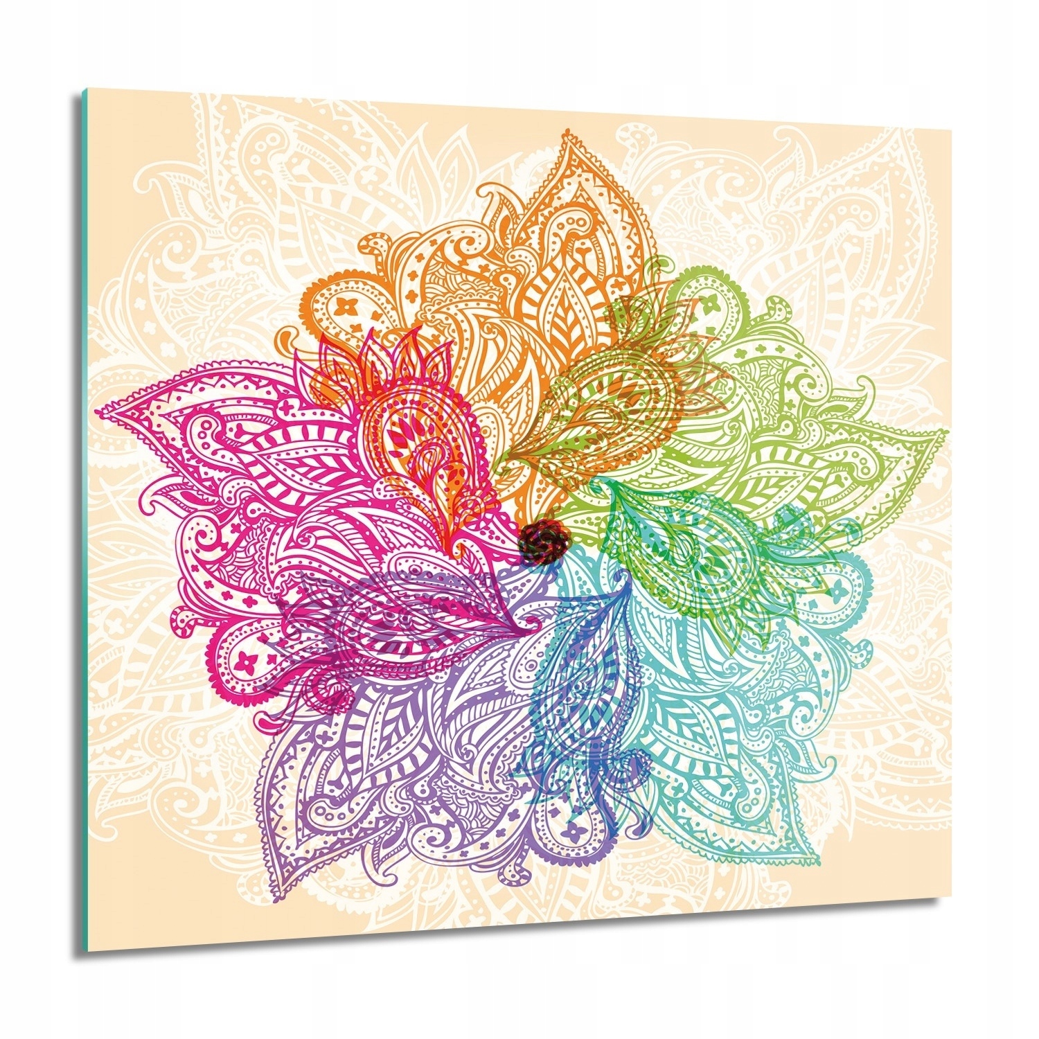 Mandala rozeta vzor do kuchyně Skleněný obraz 60x60