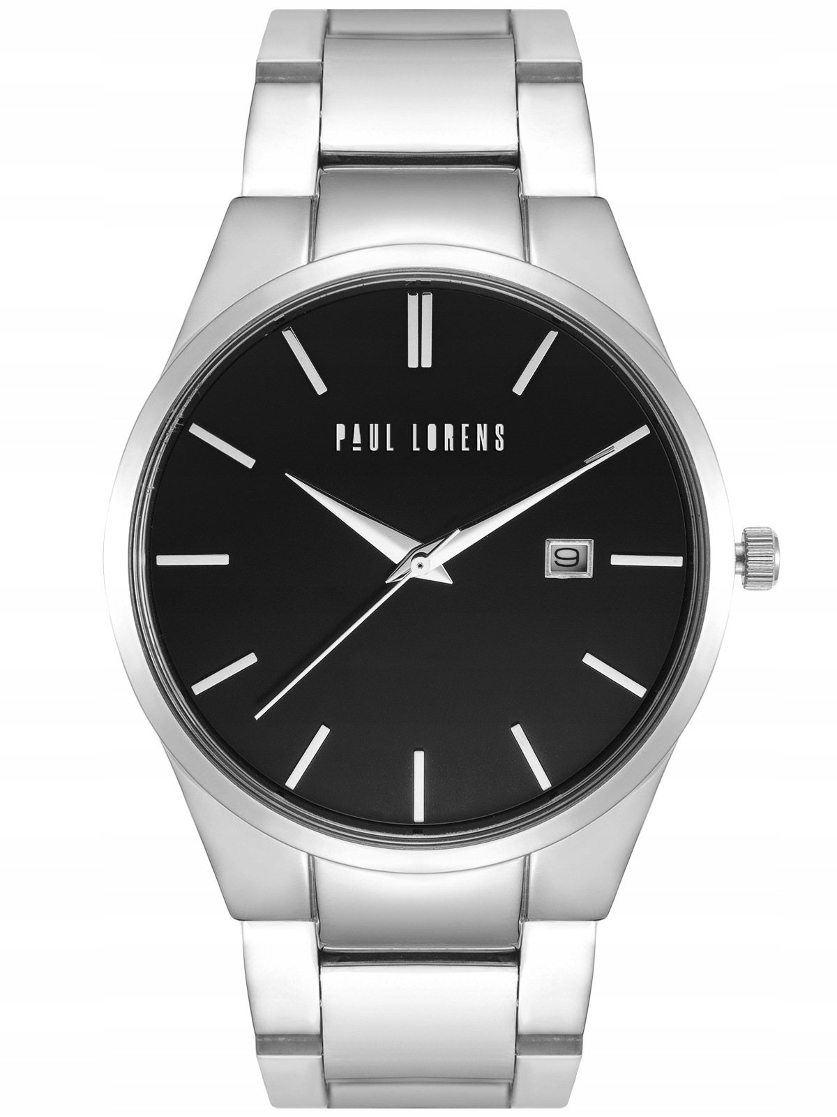 Pánské Hodinky Paul Lorens PL20015B-1C1 Stříbrné Datumovka Box Pro Kluka