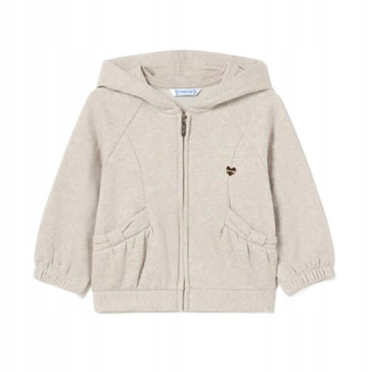 Bluza zapinana beżowa z brokatem dziewczęca Mayoral 2485-33 r. 92