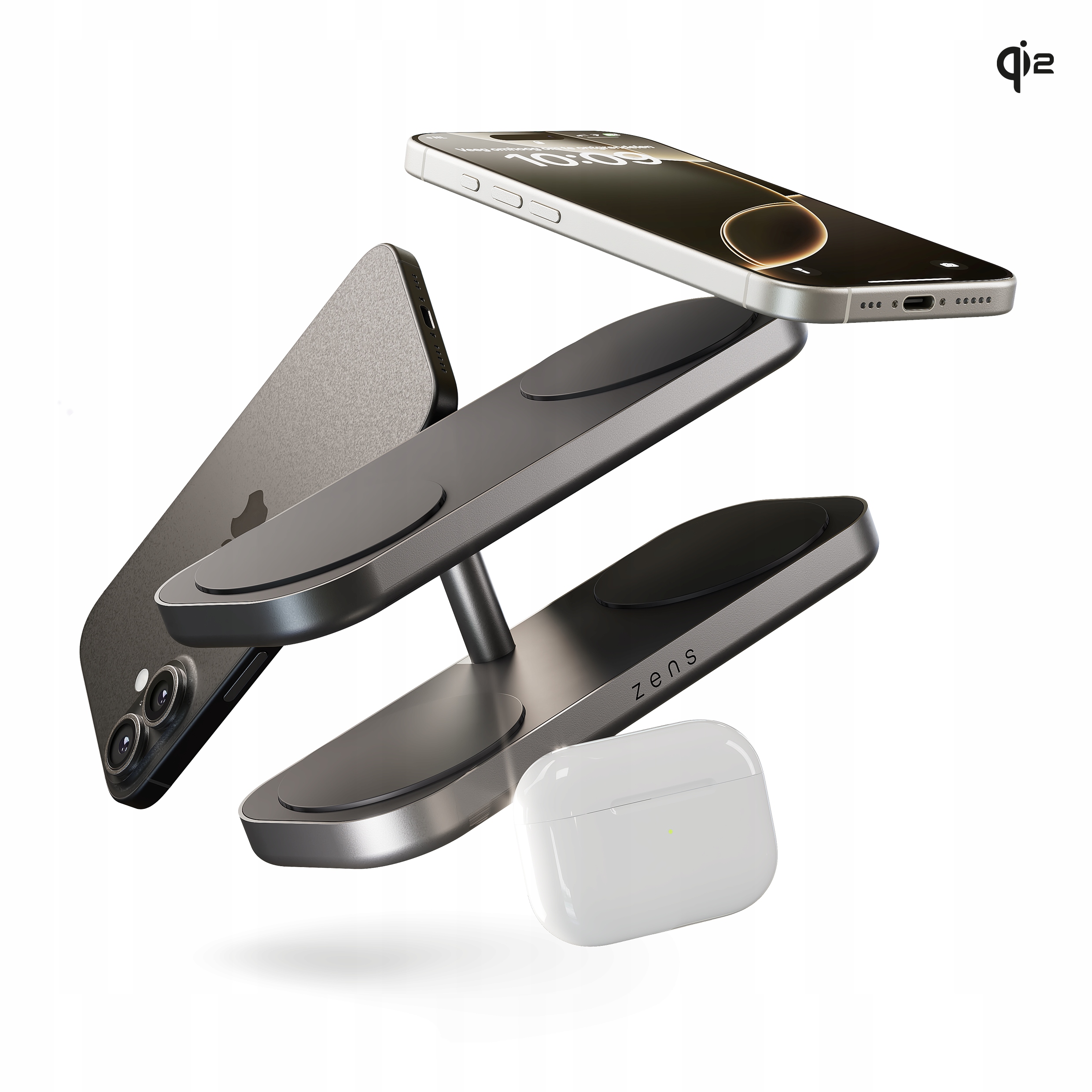 Zens Quattro Wireless Charger Pro 4 Black ZEQC01B
