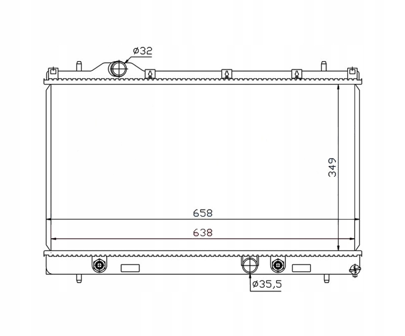 CHŁODNICA DODGE NEON PL 08.99-