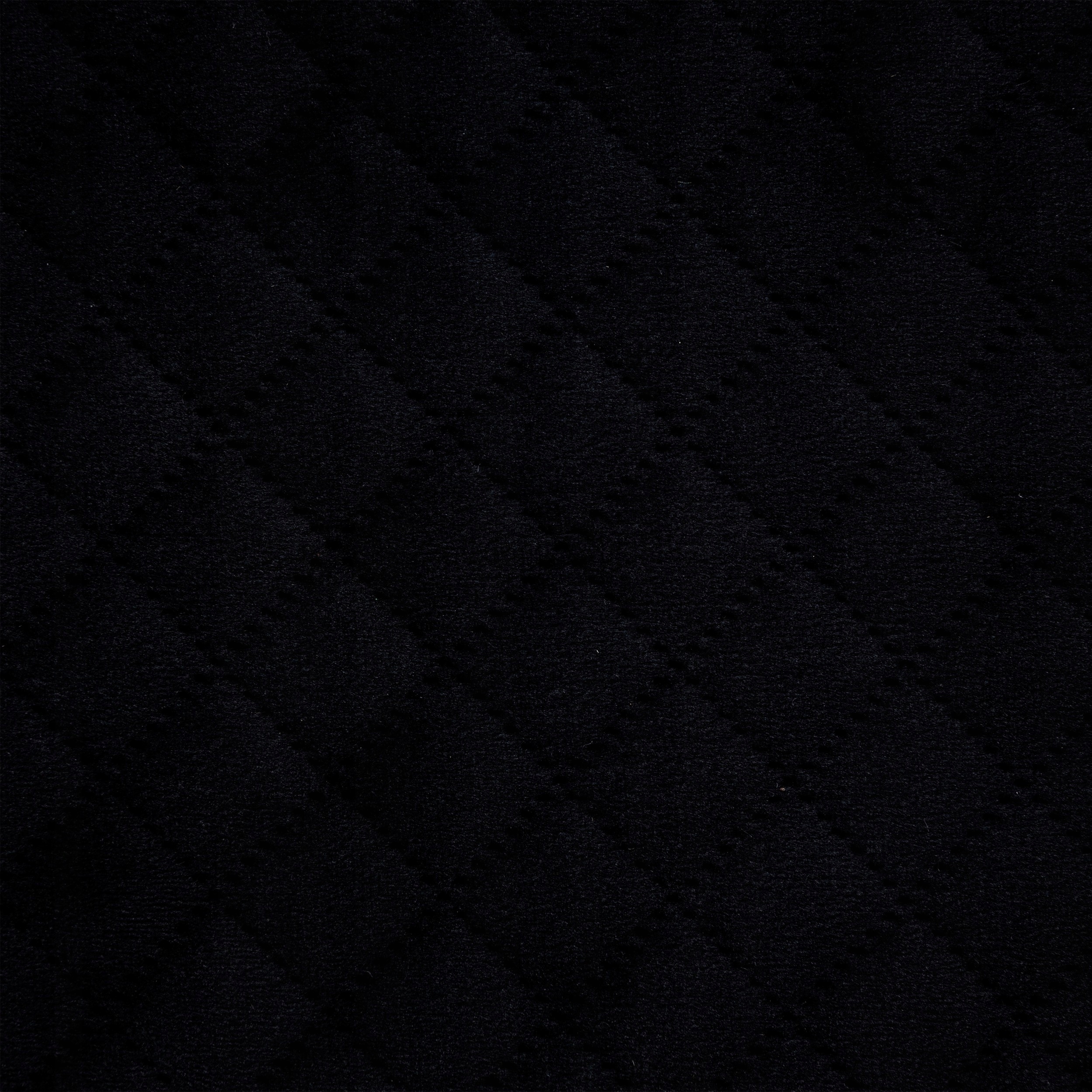 Elegancka Pufa Pojemnik z pokrywą Czarna Schowek Kolekcja Luna