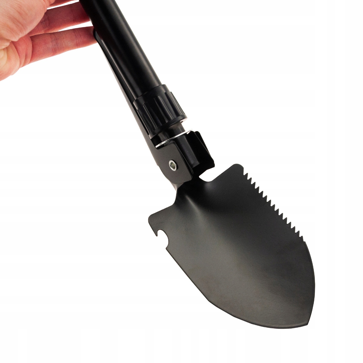 SAPERKA WIELOFUNKCYJNA PIŁA KILOF OTWIERACZ MAŁA SKŁADANA SURVIVAL 4W1 Waga 358 g