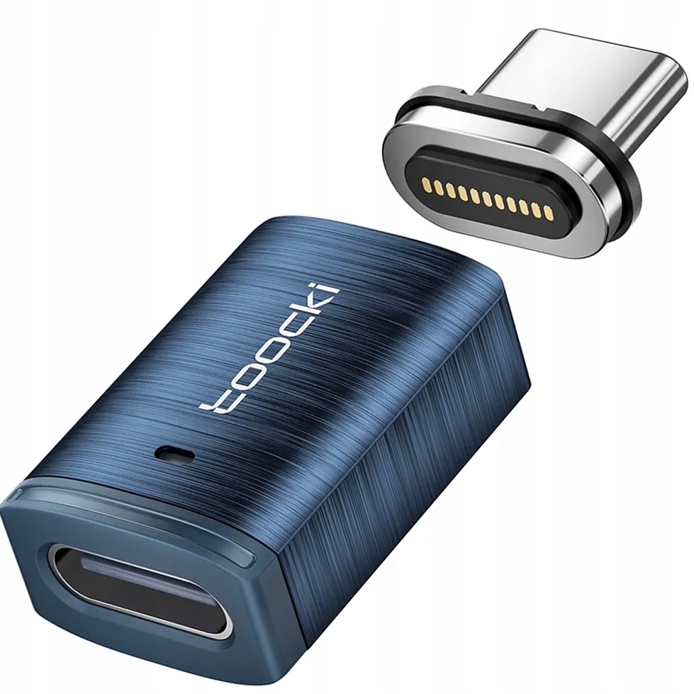 TOOCKI Adapter MAGNETYCZNY OTG przejściówka USB-C Type C | Dane + Ładowanie