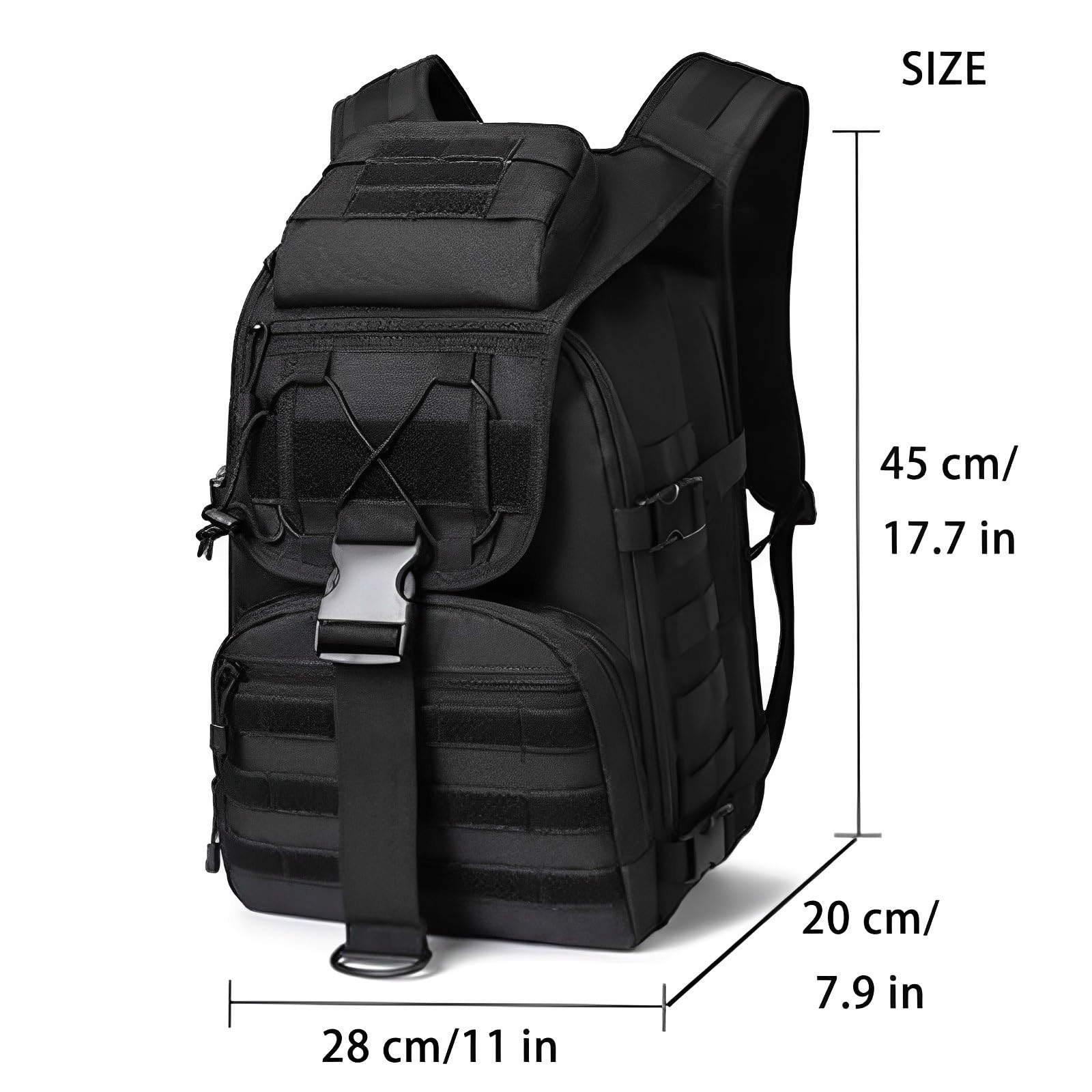 CINGHI LUSSO 35L Wodoodporny Plecak Taktyczny na Camping i Wędrówki — miniatura 2