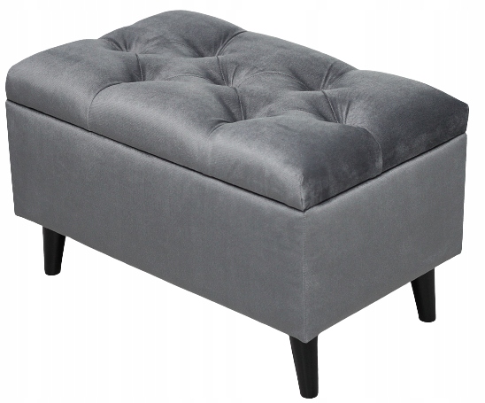 PUFA skrzynia GLAMOUR podnóżek CHESTERFIELD+kolory