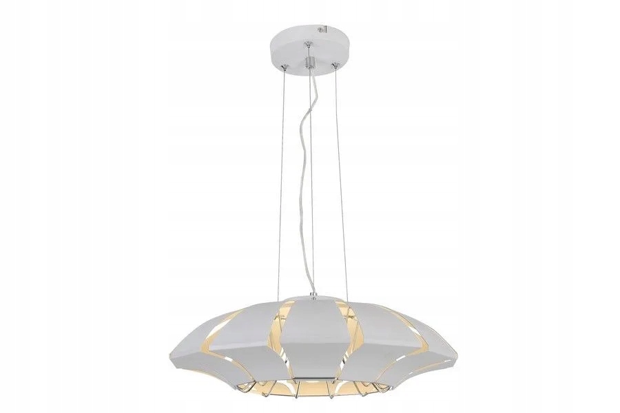 Závesná lampa Reality Tanui 3xE14 40W geometrická kupola biela