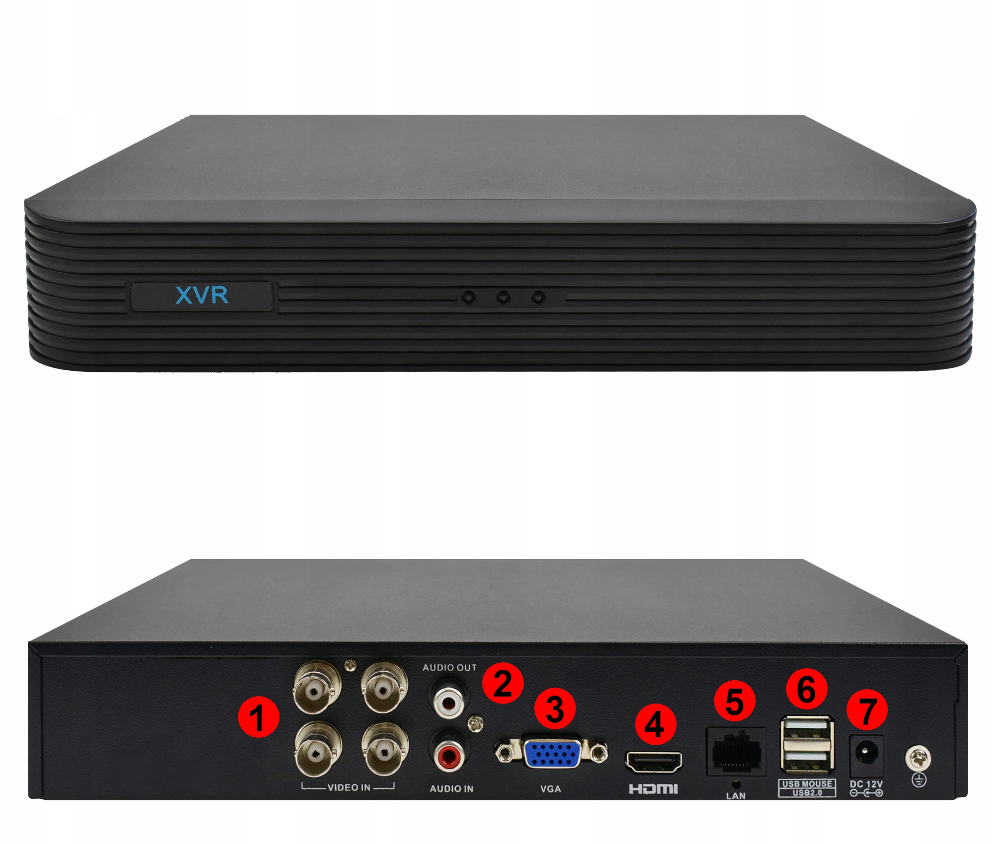 Zestaw do monitoringu 4 kamer 5Mpx aplikacja 1TB Marka DVS