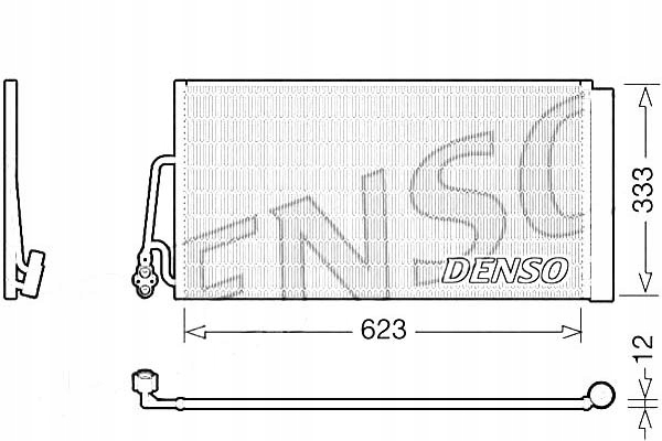 SKRAPLACZ CHŁODNICA KLIMATYZACJI [DENSO]