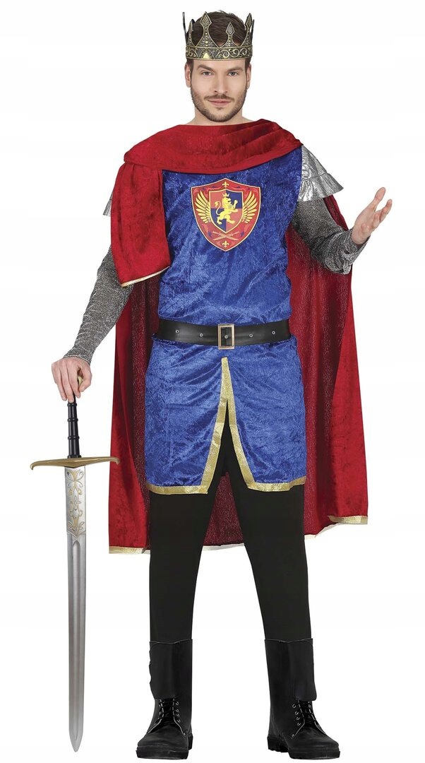 Pánský kostým Král, modrý M