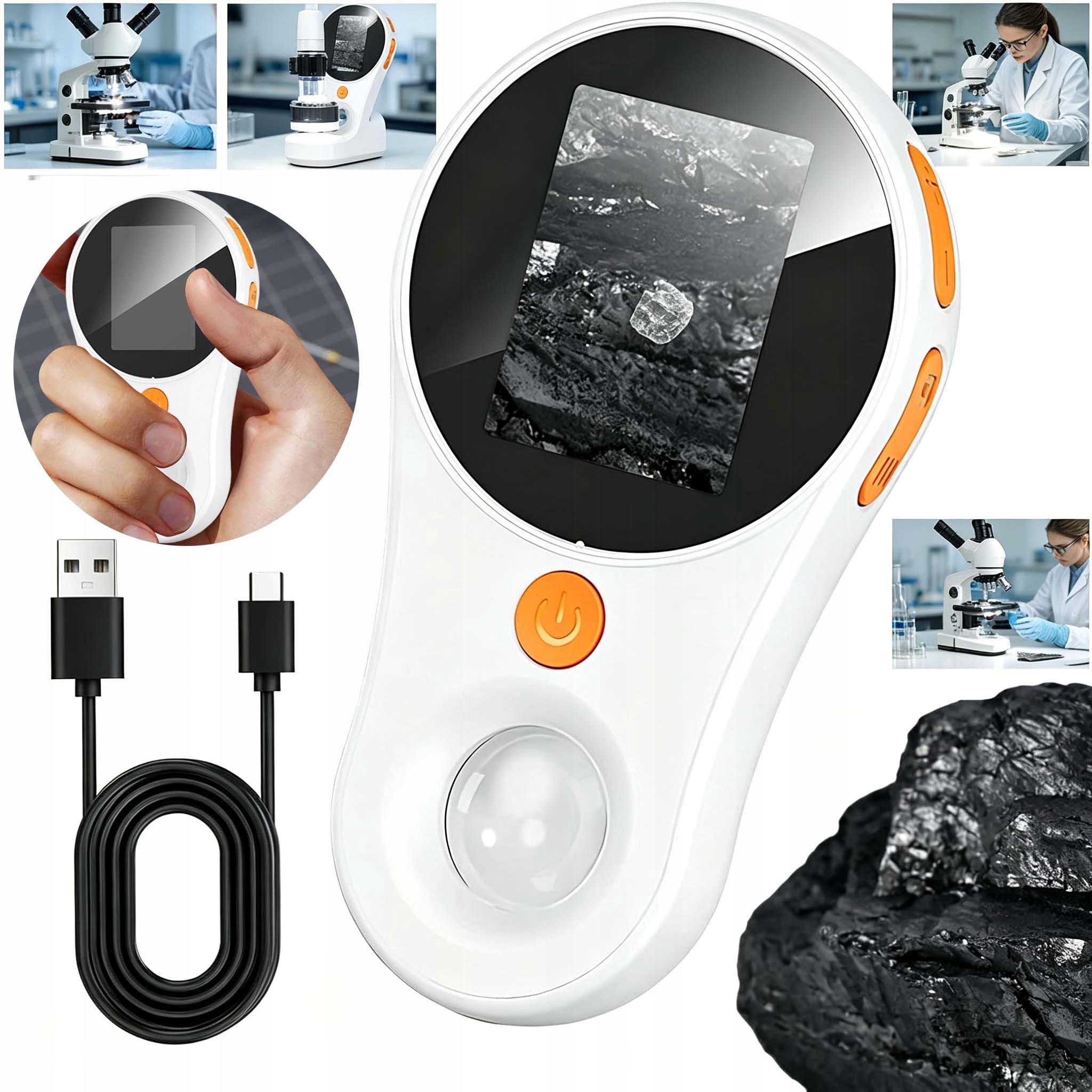 Digitální Dětský Mikroskop 500X Sada Pro Děti Vzdělávací Zvětšení