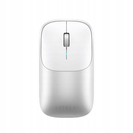 Satechi Slim Ex Mouse – bezdrátová myš pro dvě zařízení (stříbrná barva)