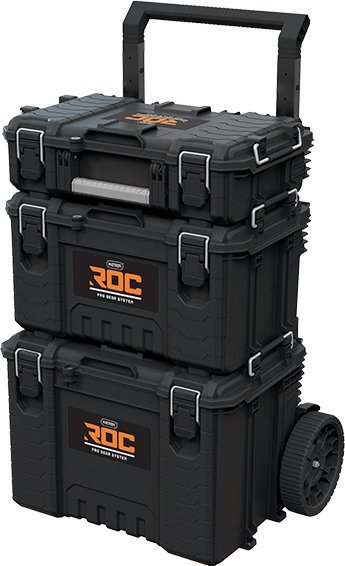 Zestaw 3 skrzynek Keter Roc Pro Gear 2.0 Walizka Wózek Narzędziowy