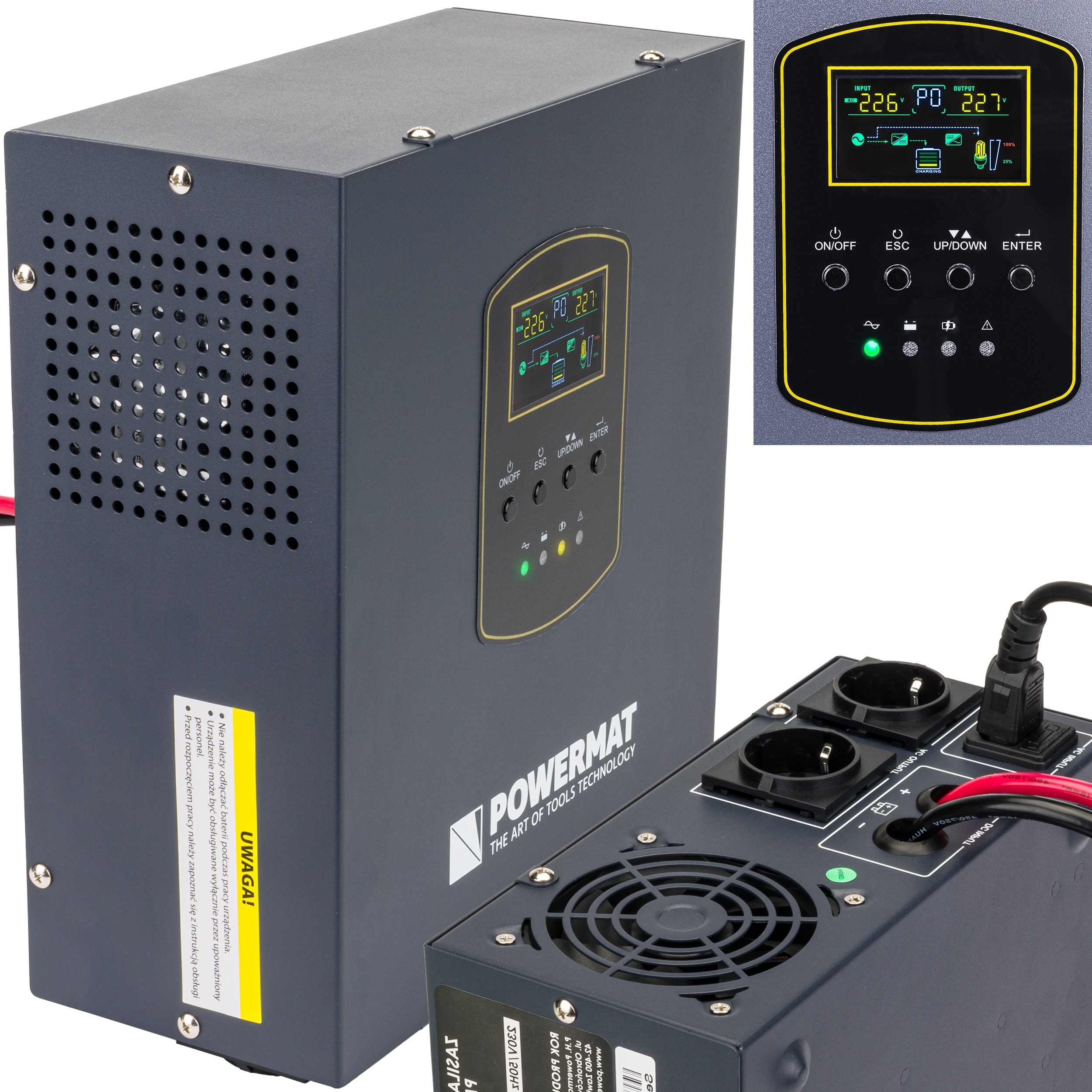 

Zasilacz Awaryjny Ups LCD 1000VA 800W Przetwornica